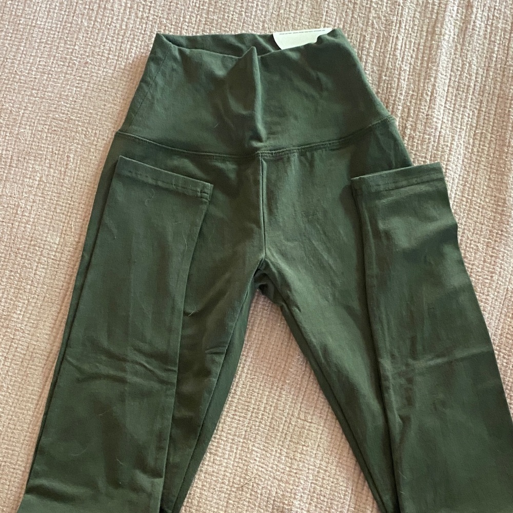 Aerie Olive Green High-Waisted Leggings